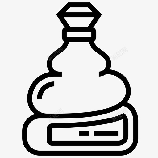 白兰地酒精瓶子图标svg_新图网 https://ixintu.com 威士忌 弗拉 格林 波旁 瓶子 白兰地 酒精