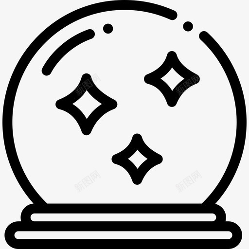 魔术球魔术28直线型图标svg_新图网 https://ixintu.com 直线 线型 魔术