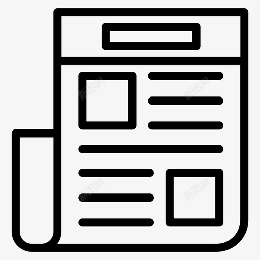 报纸小说海报图标svg_新图网 https://ixintu.com 套装 小说 必备 报纸 海报 读物
