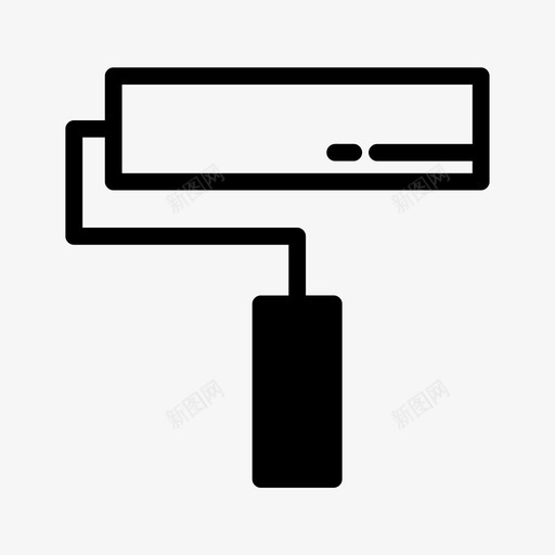 油漆刷颜色工具图标svg_新图网 https://ixintu.com 工具 建筑 油漆 颜色
