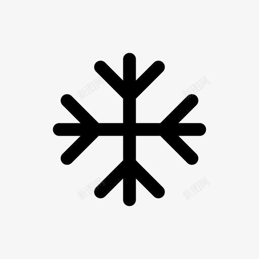 雪冷图标svg_新图网 https://ixintu.com