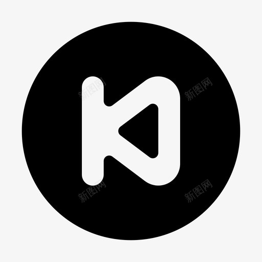 向后gui播放器图标svg_新图网 https://ixintu.com glyph gui web 向后 图标 播放器 用户界面