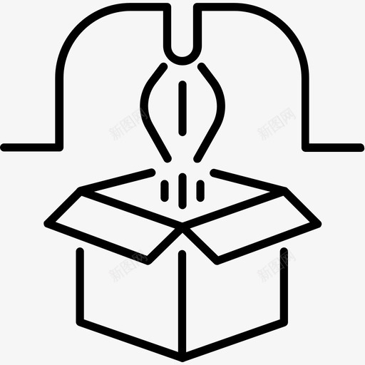 工业机器人箱包制造图标svg_新图网 https://ixintu.com 制造 商业 工业 机器人 生产 箱包 金融