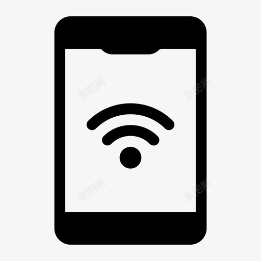智能手机网络连接技术图标svg_新图网 https://ixintu.com 手机 手机网 技术 智能 网络 连接