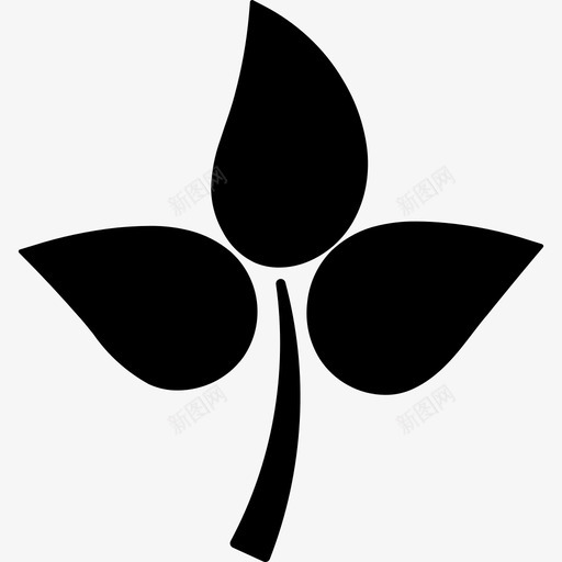 薄荷药草叶子图标svg_新图网 https://ixintu.com 叶子 图标 实心 药物 药草 薄荷