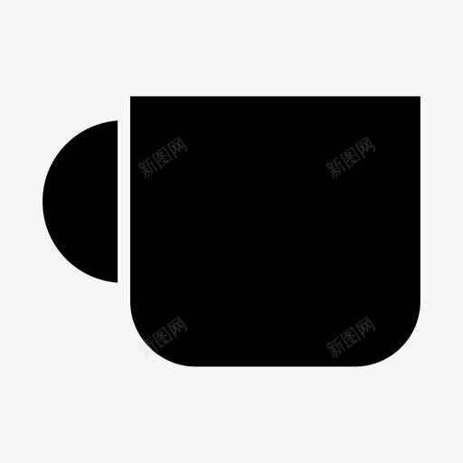 咖啡饮料玻璃杯图标svg_新图网 https://ixintu.com 办公 咖啡 图标 字形 杯子 玻璃杯 饮料