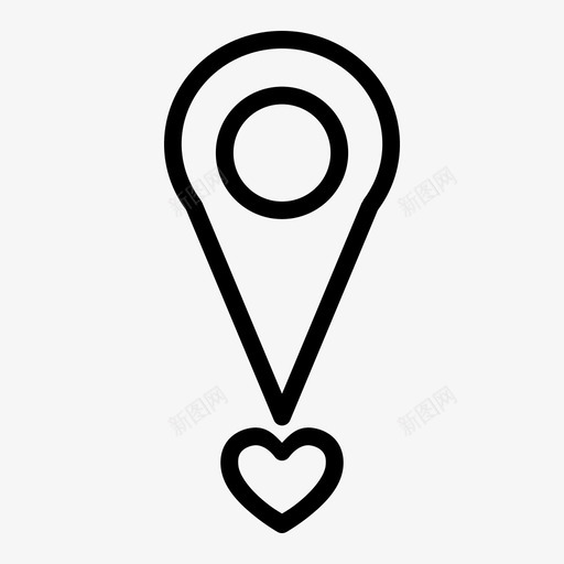 爱心爱的发现者图标svg_新图网 https://ixintu.com 发现者 地点 爱心 爱的 甜心