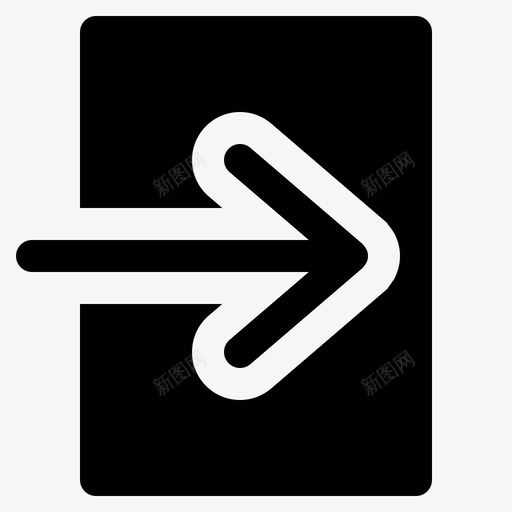 退出箭头方向图标svg_新图网 https://ixintu.com 不动产 字形 方向 箭头 退出