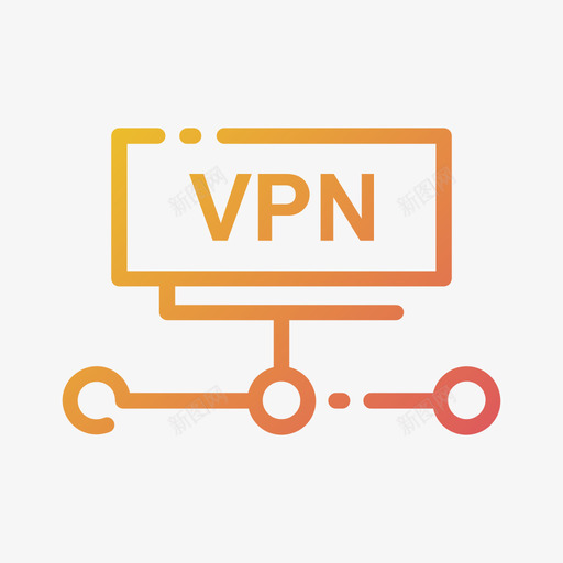 Vpn保护和安全21梯度图标svg_新图网 https://ixintu.com 保护 安全 梯度