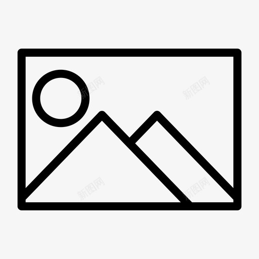 图像山画图标svg_新图网 https://ixintu.com 假日 图像