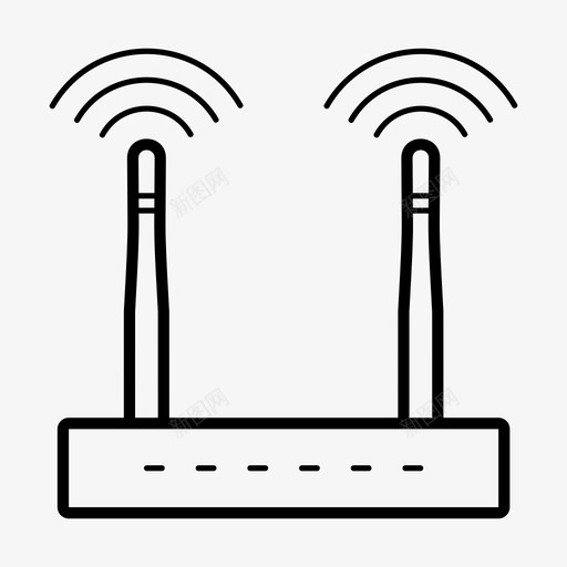 wifi路由器互联网调制解调器图标svg_新图网 https://ixintu.com wifi 互联网 信息技术 无线 计算机 设备 调制解调器 路由器