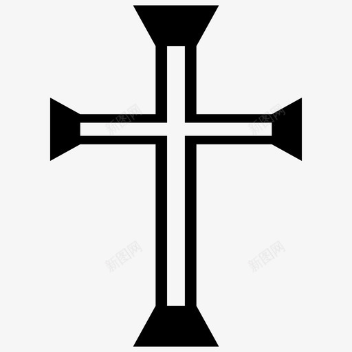 基督教符号天主教耶稣基督图标svg_新图网 https://ixintu.com 十字 向量 图标 基督教 天主教 符号 耶稣基督