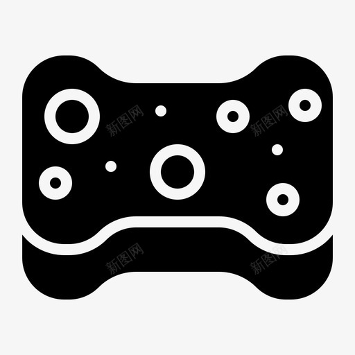 海绵清洁卫生图标svg_新图网 https://ixintu.com 卫生 固体 海绵 清洁 肥皂
