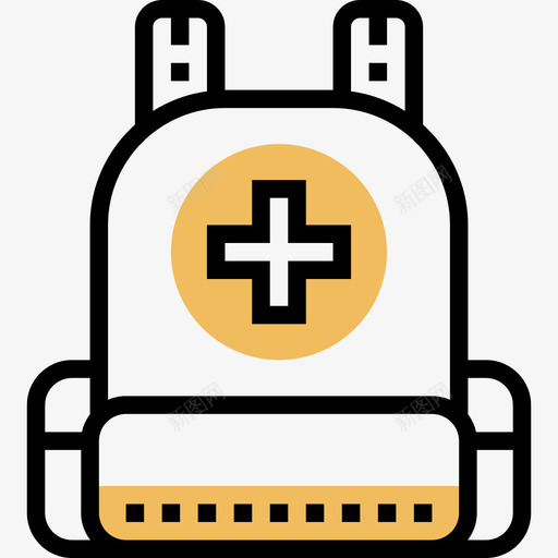 袋子医用162黄影图标svg_新图网 https://ixintu.com 医用 袋子 黄影