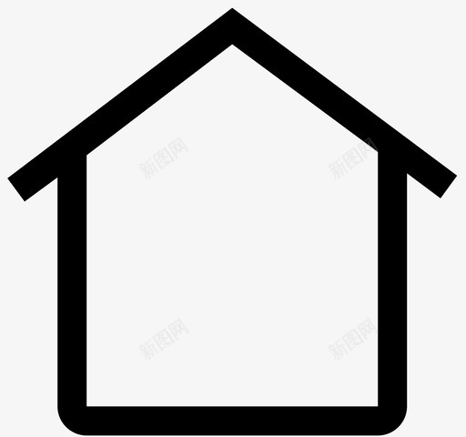 家建筑物房产图标svg_新图网 https://ixintu.com 伙计 建筑物 房产 房子