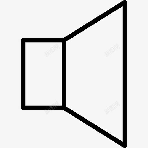 扬声器音频声音图标svg_新图网 https://ixintu.com 声音 扬声器 轮廓 音量 音频