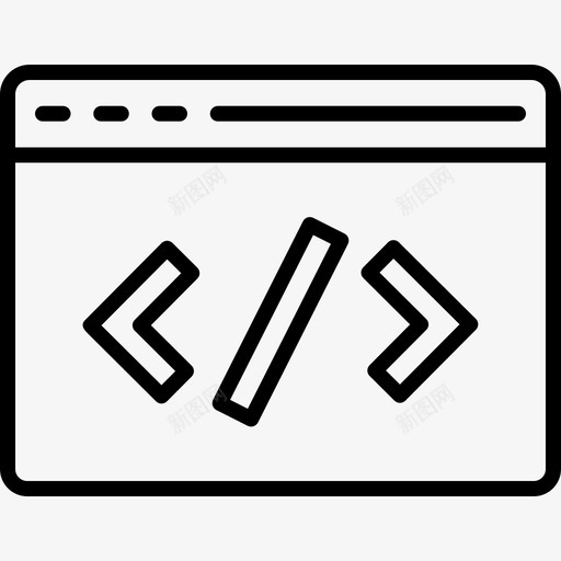 代码黑客55线性图标svg_新图网 https://ixintu.com 代码 线性 黑客