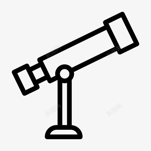 望远镜天文学太空图标svg_新图网 https://ixintu.com 天文学 太空 望远镜