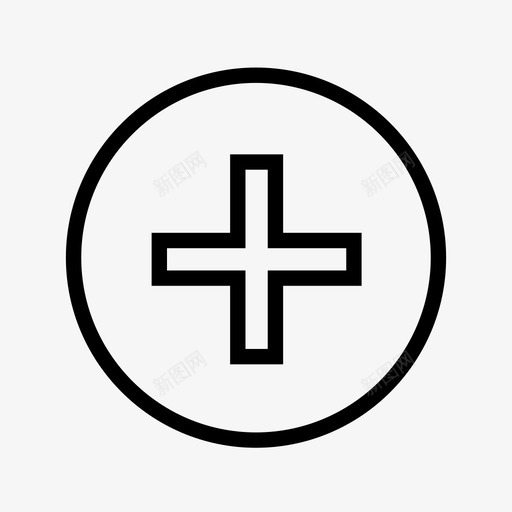 添加添加新的医院图标svg_新图网 https://ixintu.com 以及 医疗 医院 新的 添加