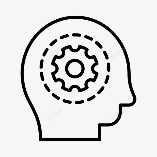 读心术知识哲学图标svg_新图网 https://ixintu.com 哲学 心术 理论 知识