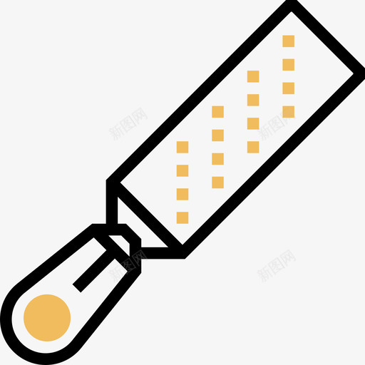 锉刀建筑工具14黄色阴影图标svg_新图网 https://ixintu.com 工具 建筑 建筑工 锉刀 阴影 黄色