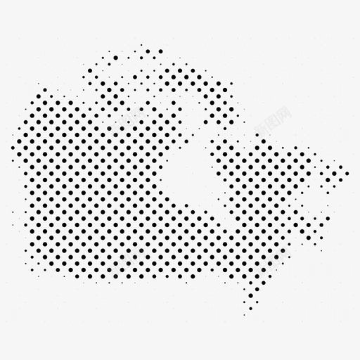 加拿大点地图点点国家地图图标svg_新图网 https://ixintu.com 加拿大 国家 地图