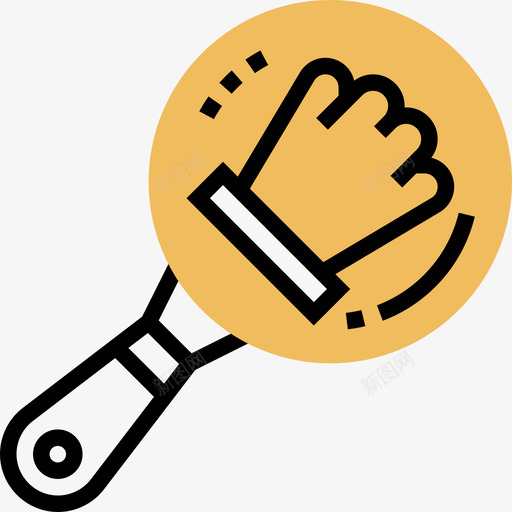 锅厨房工具22黄色阴影图标svg_新图网 https://ixintu.com 厨房 工具 阴影 黄色