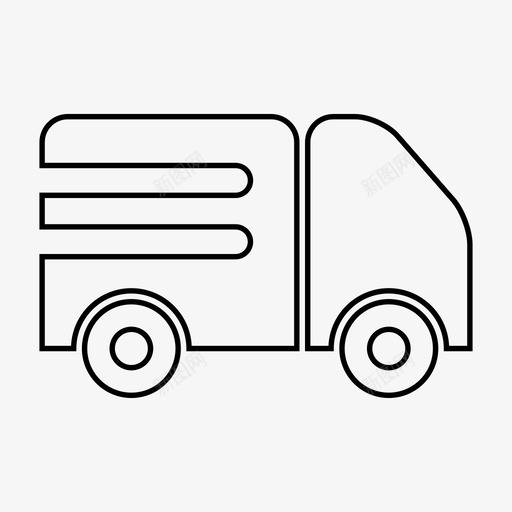 卡车送货驾驶图标svg_新图网 https://ixintu.com 卡车 物流 运输 送货 驾驶