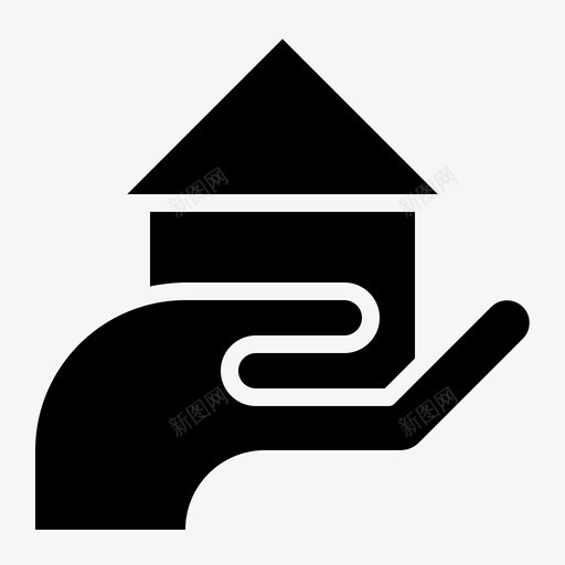 建筑建造手工图标svg_新图网 https://ixintu.com 坚固 建筑 建造 手工 抵押