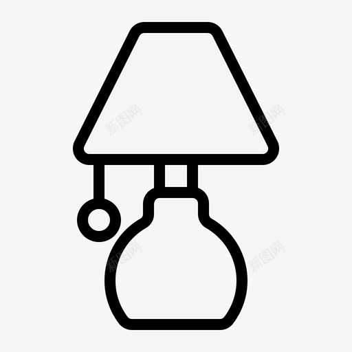 采购产品装饰灯装饰灯台灯图标svg_新图网 https://ixintu.com 产品 台灯 家用 家用电器 装饰灯 采购