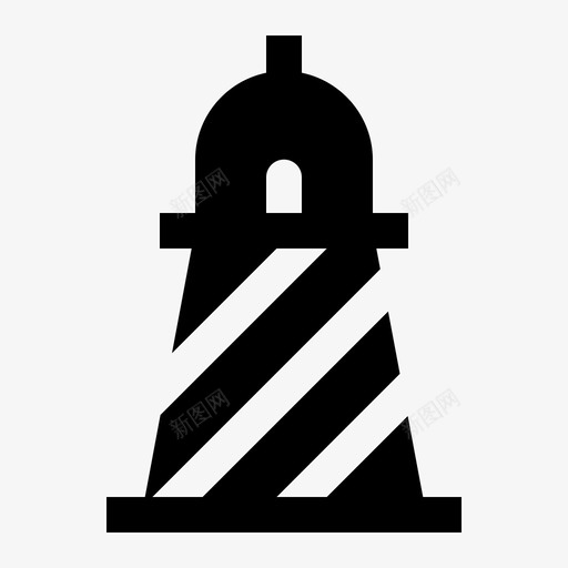 灯塔建筑塔图标svg_新图网 https://ixintu.com 度假 建筑 旅行 灯塔 铭文