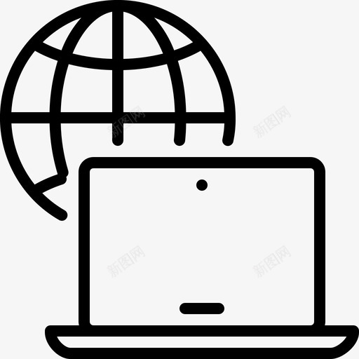 互联网浏览器笔记本电脑网站图标svg_新图网 https://ixintu.com seo www 互联网 大纲 浏览器 电脑 笔记本 网站 部分 黑色