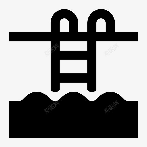 游泳池旅行度假图标svg_新图网 https://ixintu.com 度假 旅行 游泳池 铭文