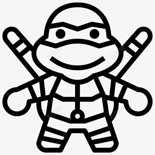 多纳泰罗阿凡达忍者龟图标svg_新图网 https://ixintu.com 人物 多纳 大纲 忍者 战士 泰罗 海龟 阿凡