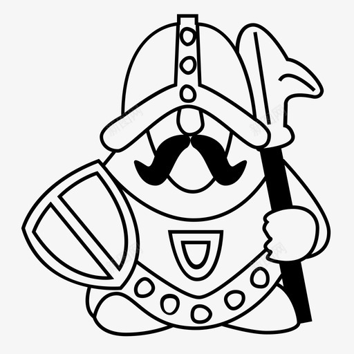 军械库中世纪士兵图标svg_新图网 https://ixintu.com 中世纪 军械库 士兵 战士 武器