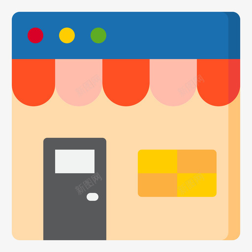 网店网上购物10套公寓图标svg_新图网 https://ixintu.com 10套 公寓 网上购物 网店