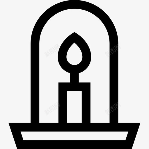 蜡烛替代医学22线性图标svg_新图网 https://ixintu.com 医学 替代 线性 蜡烛