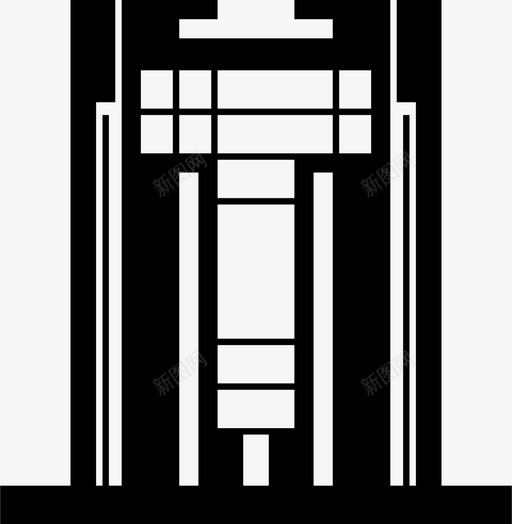 酒店住宿城市图标svg_新图网 https://ixintu.com 住宿 城市 城镇 酒店