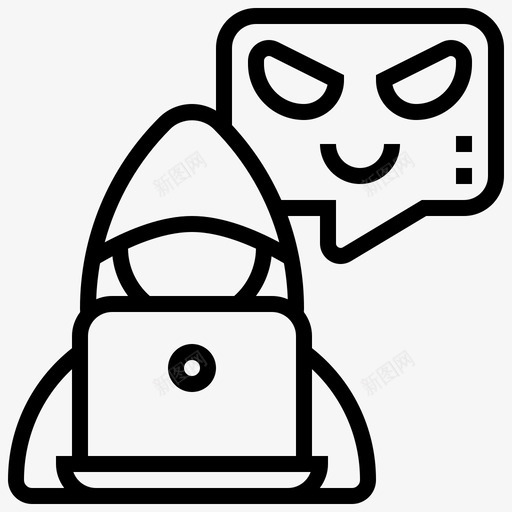 僵尸网络攻击犯罪图标svg_新图网 https://ixintu.com 僵尸 恶意 抢劫 攻击 犯罪 网络 软件 黑客