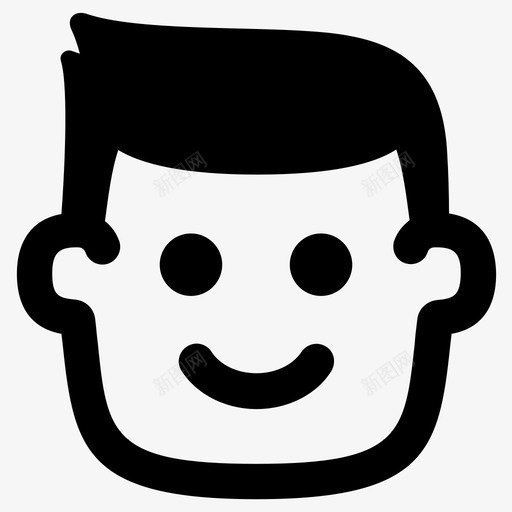 微笑化身表情图标svg_新图网 https://ixintu.com 化身 微笑 快乐 情人 情感 表情