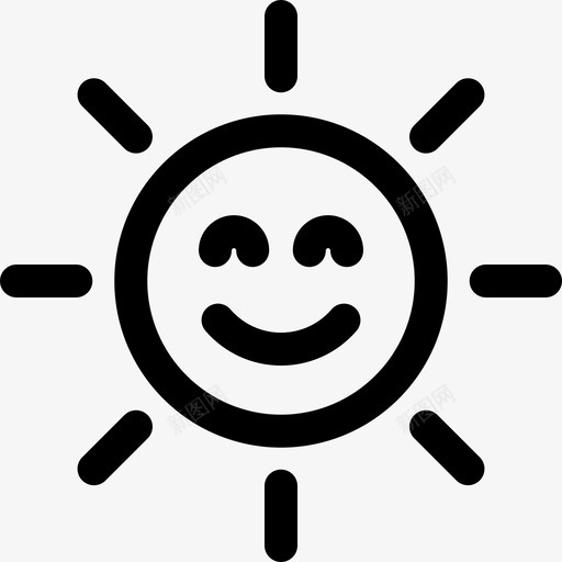 太阳幸福26直系图标svg_新图网 https://ixintu.com 太阳 幸福 直系
