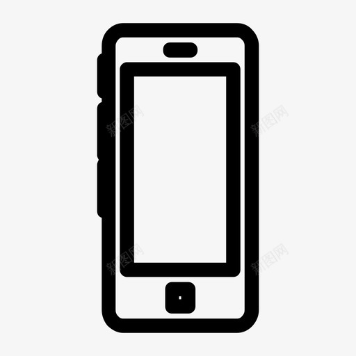 手机电子智能手机图标svg_新图网 https://ixintu.com 手机 智能 电子