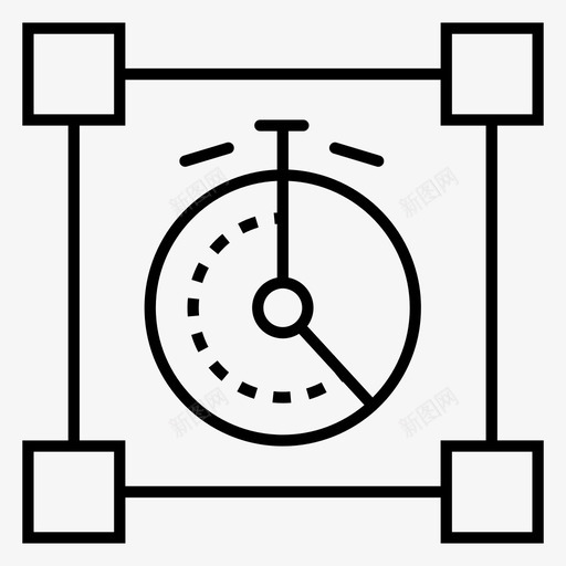 单元测试裁剪定时器图标svg_新图网 https://ixintu.com web 单元 定时器 开发 测试 裁剪