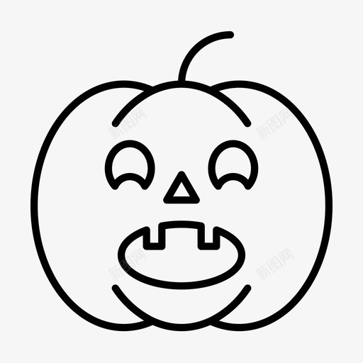 南瓜灯万圣节十月图标svg_新图网 https://ixintu.com 万圣节 十月 南瓜 惊喜