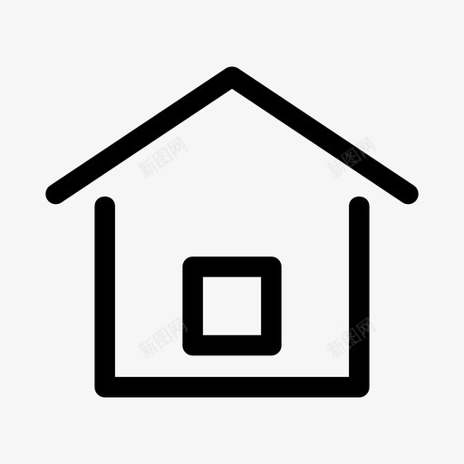房子建筑物家庭图标svg_新图网 https://ixintu.com 家庭 建筑物 房子 生活