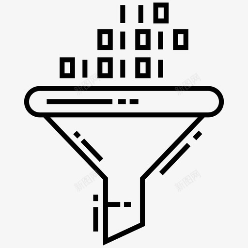 漏斗分析分析商业智能图标svg_新图网 https://ixintu.com 分析 向量 商业智能 图标 数据分析 漏斗 转换率