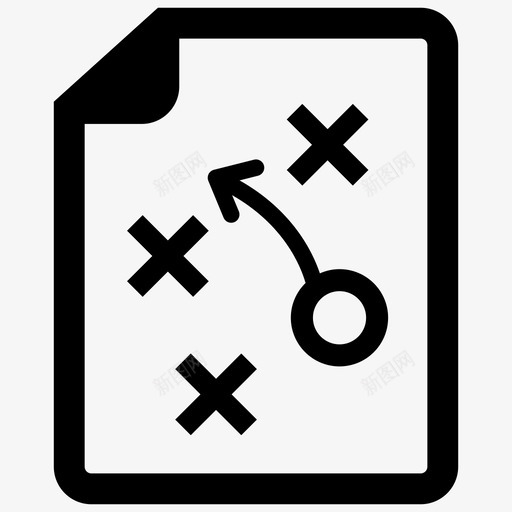 计划业务解决方案图标svg_新图网 https://ixintu.com 业务 办公 套件 战略 解决方案 计划
