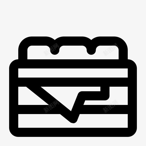 三明治食物健康图标svg_新图网 https://ixintu.com 三明治 健康 午餐 生活方式 食物