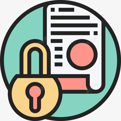 保护网络托管46线性颜色图标svg_新图网 https://ixintu.com 保护 保护网 托管 线性 网络 颜色