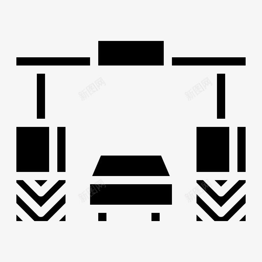收费广场公路交通图标svg_新图网 https://ixintu.com 交通 公路 公路交通 坚实 广场 收费